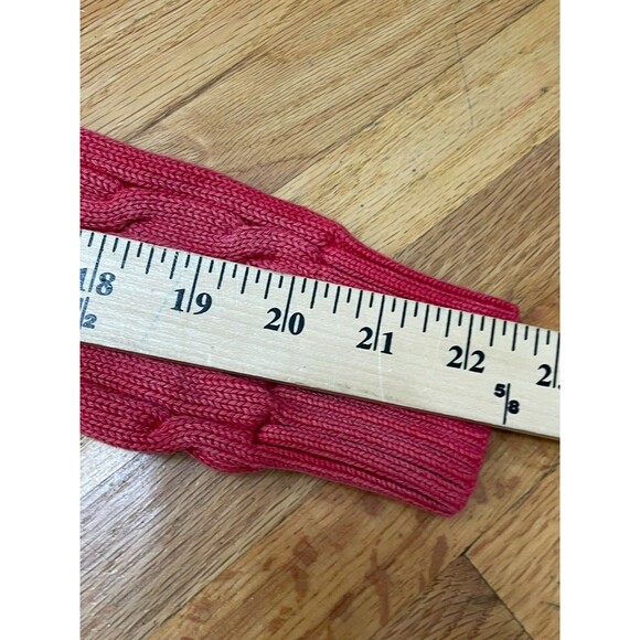 Polo Ralph Lauren Women's L Red Sweater Cotton Cable Knit Pony Classic Preppy - Picture 7 of 11